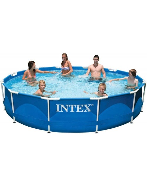 INTEX 12ft X 30" in Round Metal Frame Pool